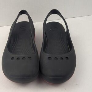 Crocs Women's Tone Balance Skylar Mary‎ Jane Flats Black Size 8 US Comfort Shoes